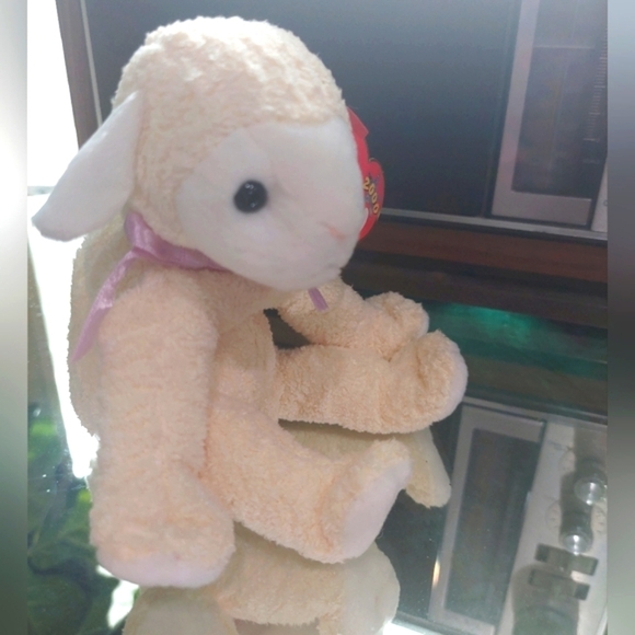TY Beanie Babies “Fleecie" Retired- Vintage- Lamb Stuffed Animal - Picture 3 of 10